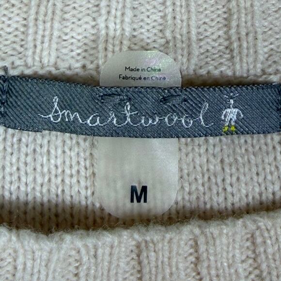 Smartwool Women Medium Pink Merino Wool Long Sleeve Pullover Lightweight Sweater - Picture 3 of 7